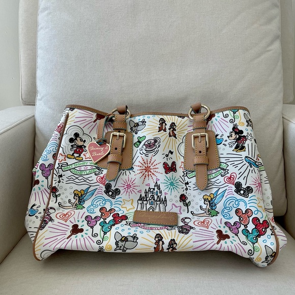 Dooney & Bourke Bags Rare Disney Dooney And Bourke Sketch Large